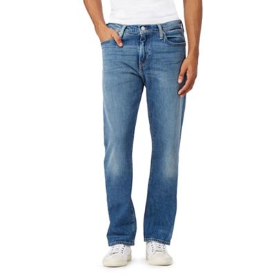 Levi's 504&#8482 light wash blue straight jeans
